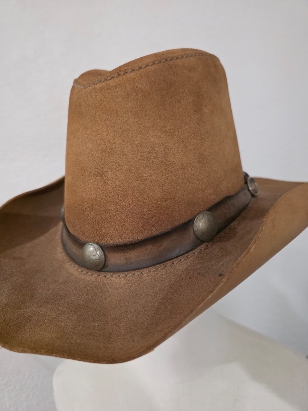 Vintage Head ‘n Home Comstock Leather Hat - Picture 4 of 11